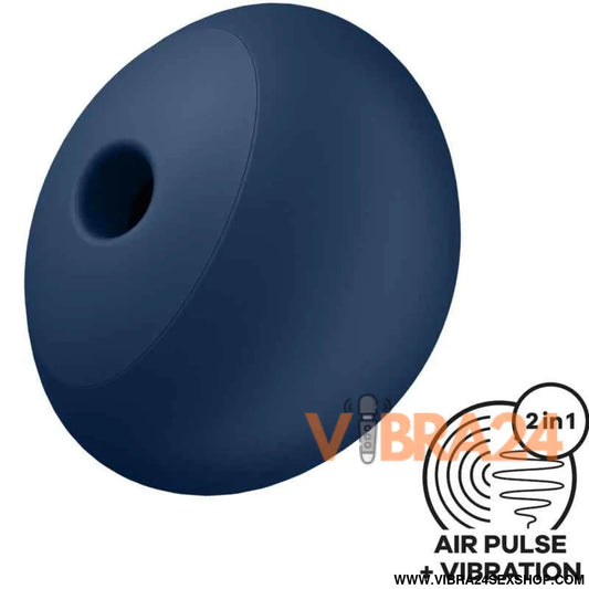 SATISFYER - AIR POWER 4 ESTIMULADOR E VIBRADOR 12 VIBRAÇÕES AZUL
