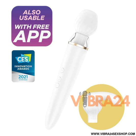 SATISFYER - APLICATIVO DOUBLE WANDER BRANCO