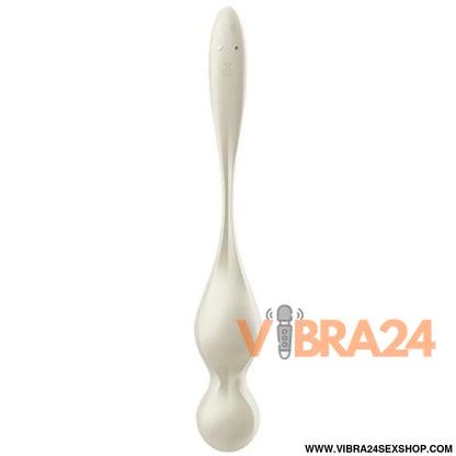 SATISFYER - Bolas Vibratórias de Kegel Satisfyer Love Birds Branco - VIBRA24 SEXSHOP