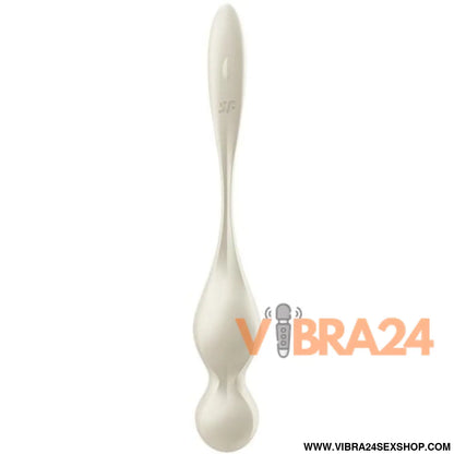 SATISFYER - Bolas Vibratórias de Kegel Satisfyer Love Birds Branco - VIBRA24 SEXSHOP