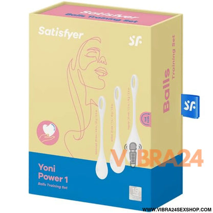 Satisfyer - Conjunto de Treino Yoni Power 1 Branco para Treino Yoni Satisfyer - VIBRA24 SEXSHOP