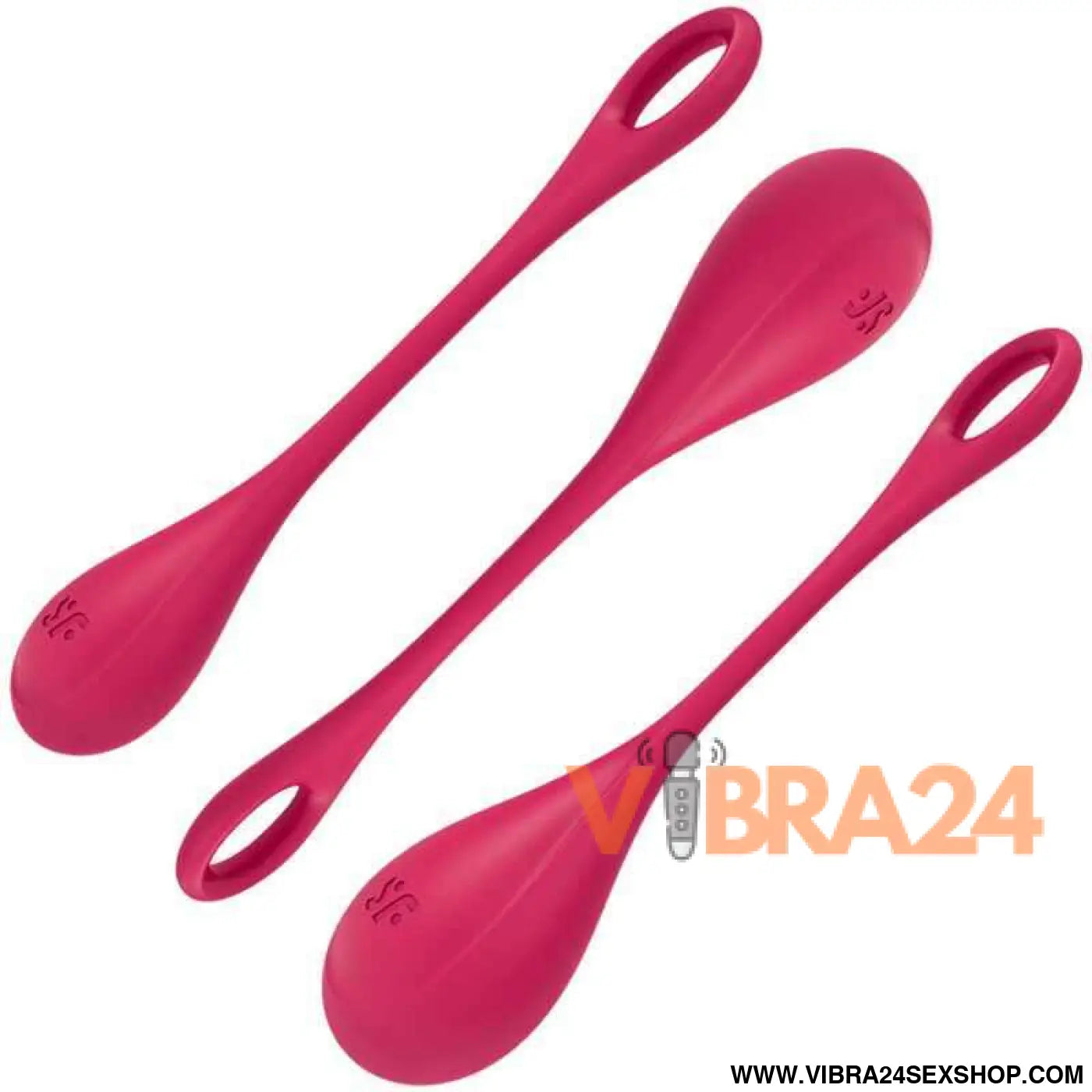 Satisfyer - Conjunto de Treino Yoni Power 1 Vermelho para Intensificar seu Treino Yoni Satisfyer - VIBRA24 SEXSHOP