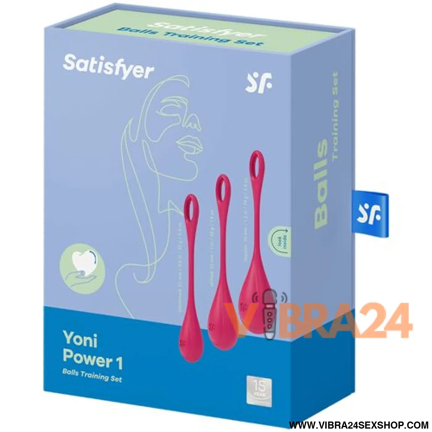 Satisfyer - Conjunto de Treino Yoni Power 1 Vermelho para Intensificar seu Treino Yoni Satisfyer - VIBRA24 SEXSHOP