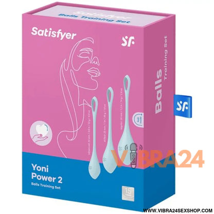 Satisfyer - Conjunto de Treino Yoni Power 2 Azul para Treino Yoni Satisfyer - VIBRA24 SEXSHOP
