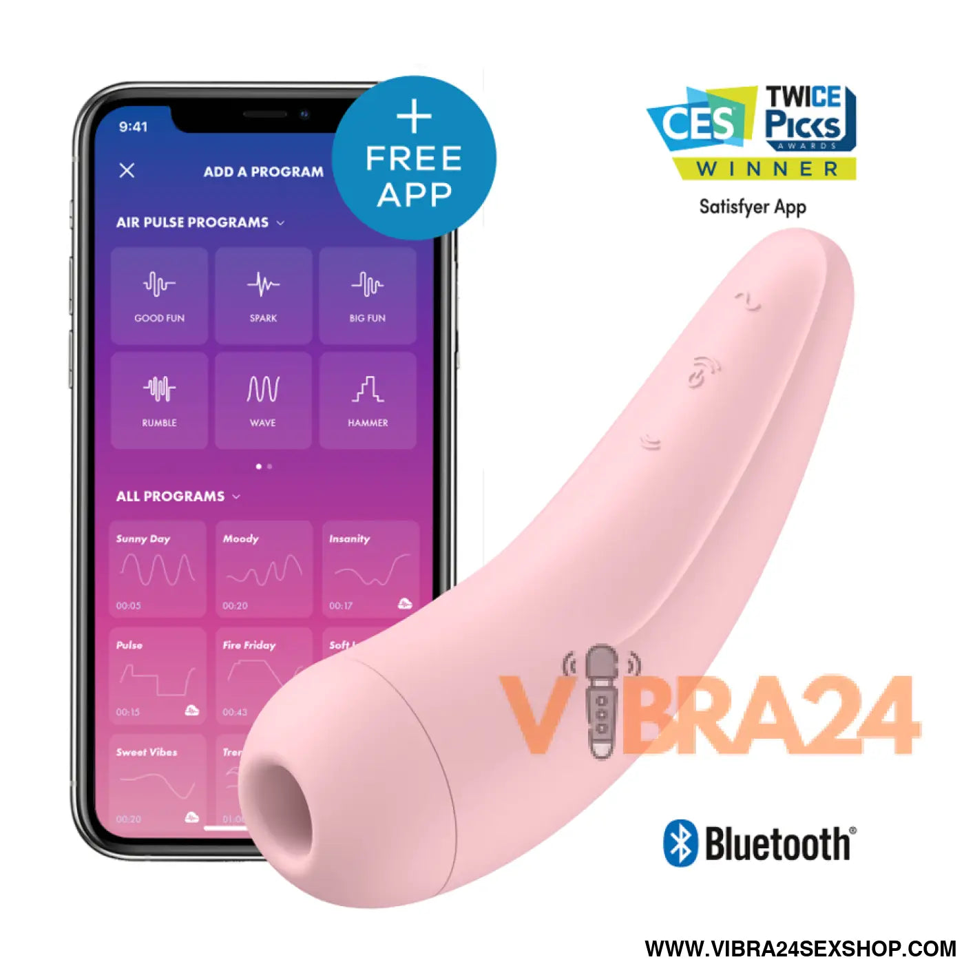 SATISFYER - CURVY 2 + ROSA