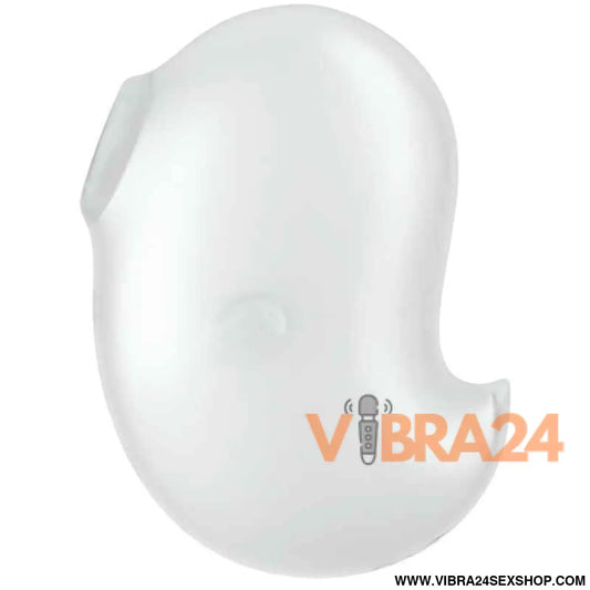 SATISFYER - CUTIE GHOST VIBRADOR LAY-ON BRANCO
