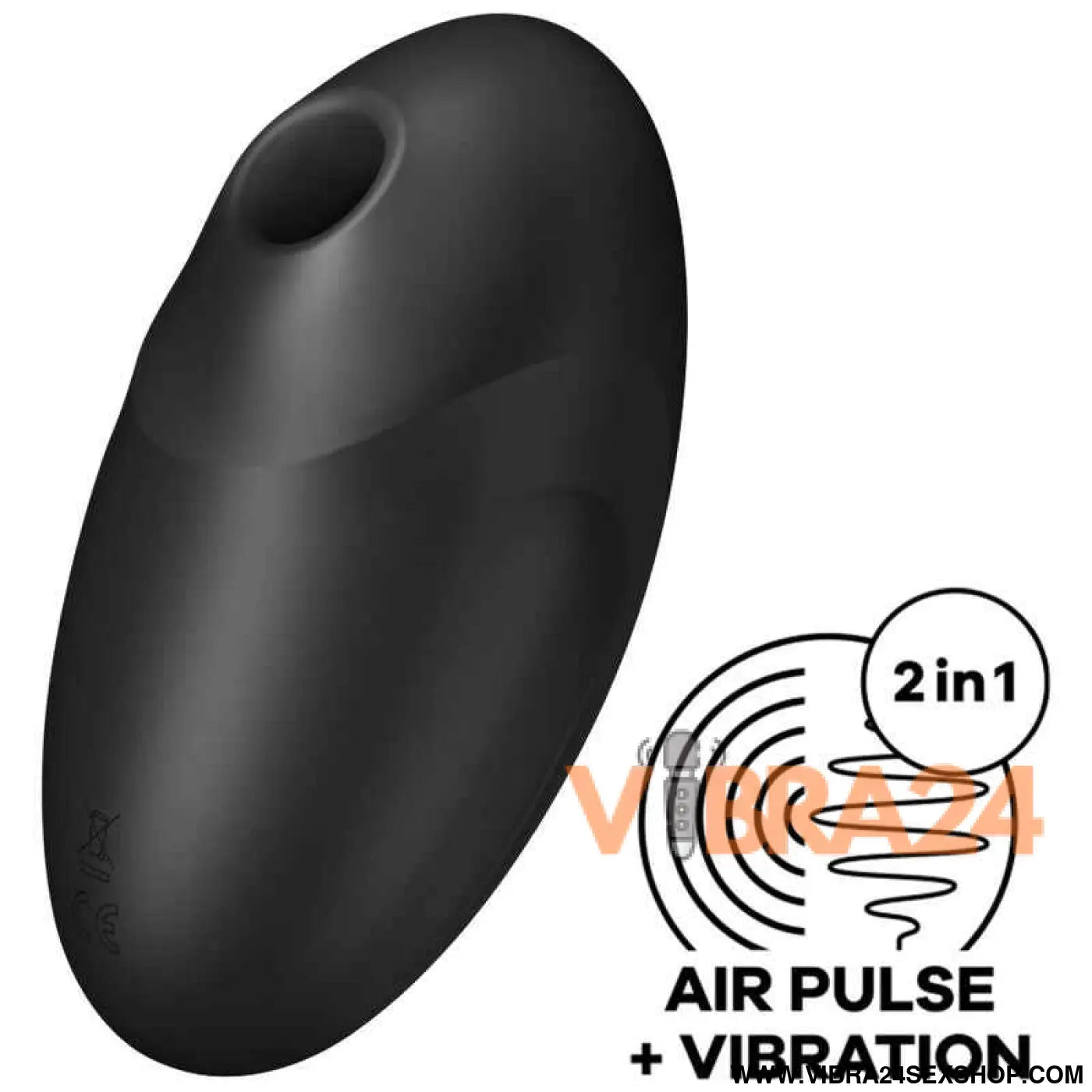 SATISFYER - ESTIMULADOR E VIBRADOR DE PULSO DE AR VULVA LOVER 3 PRETO - VIBRA24 SEXSHOP