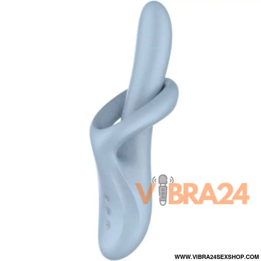SATISFYER - HEAT FLEX 4 VIBRADOR DE EFEITO TÉRMICO 12 VIBRAÇÕES AZUL