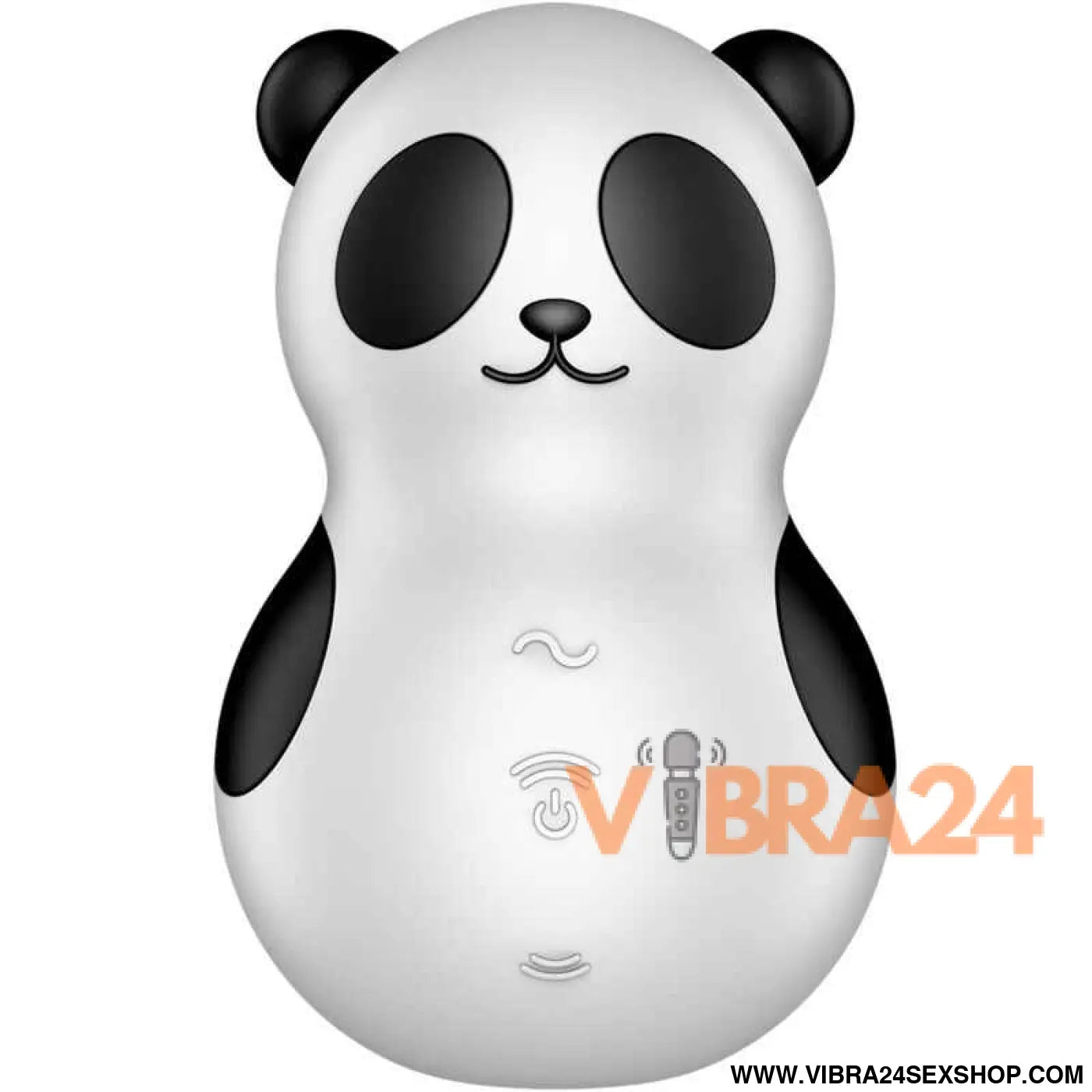 SATISFYER - POCKET PANDA ESTIMULADOR E VIBRADOR PRETO BRANCO