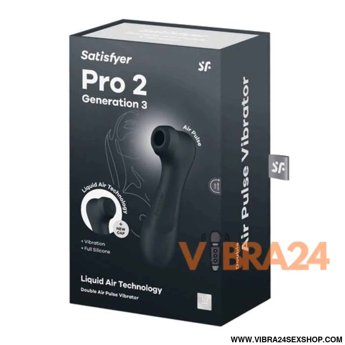 Satisfyer Pro 2 Geração 3 Preto - Tecnologia de Ar Líquido para Prazer Máximo