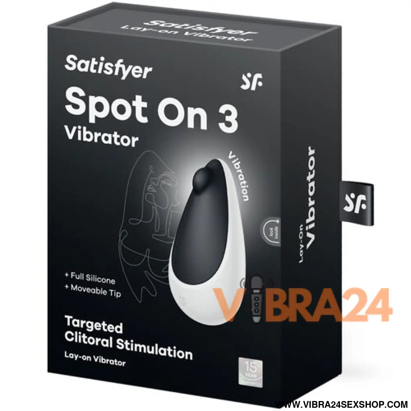 Satisfyer Spot On 3: Estimulador Clitoriano Preto para Prazer Intenso e Sensações Únicas