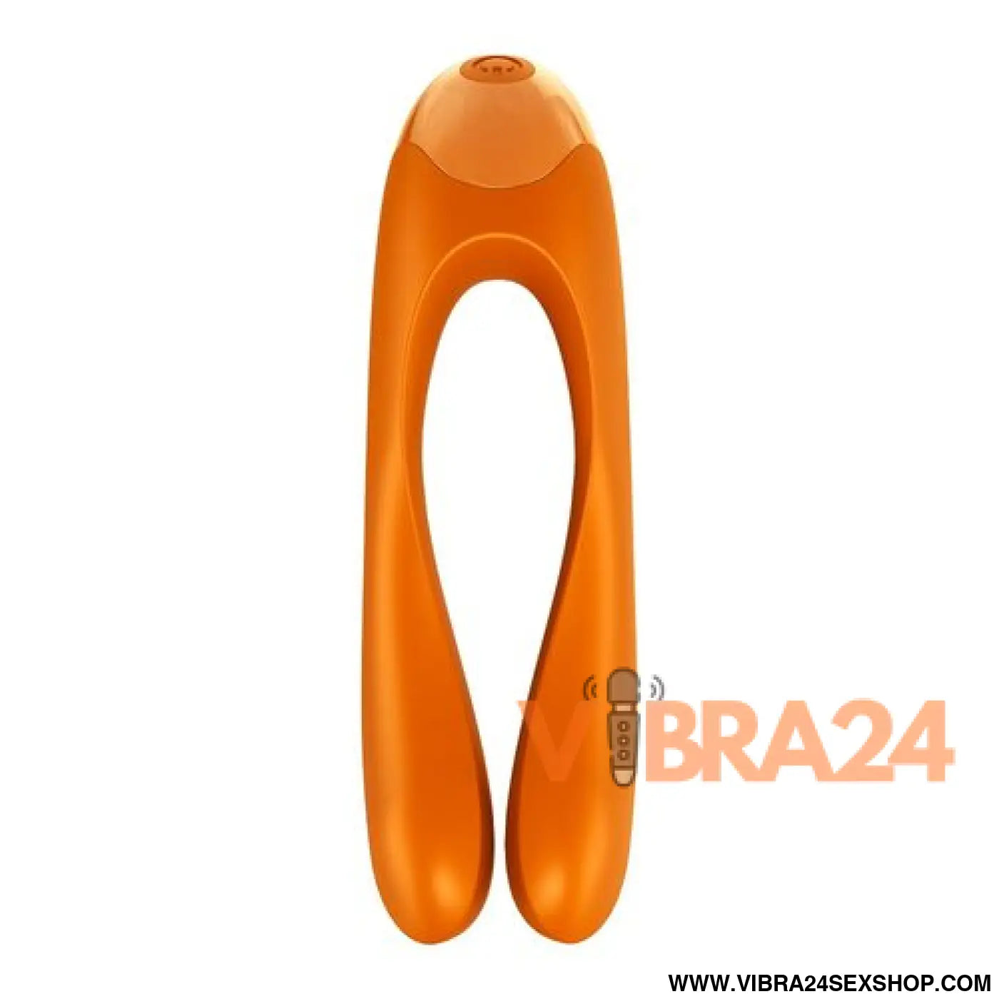 Satisfyer Vibrador de Dedo Laranja Candy Cane para Prazer Intenso