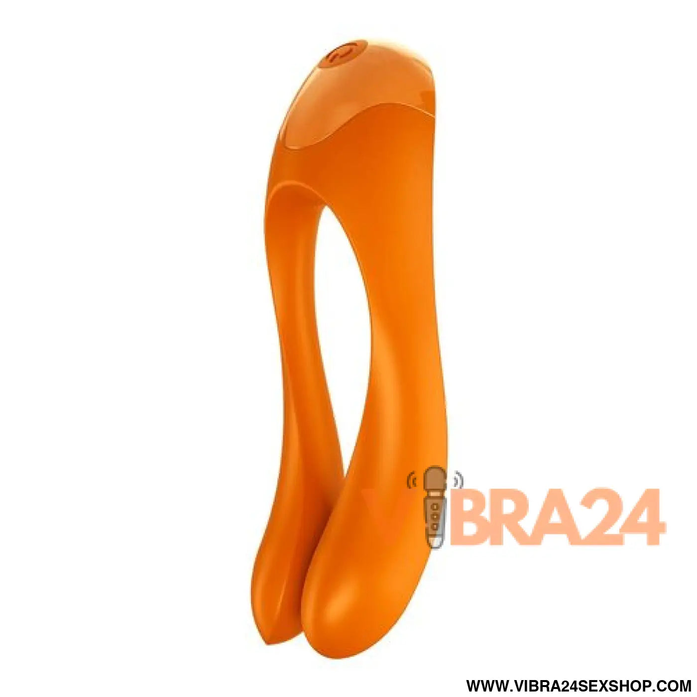 Satisfyer Vibrador de Dedo Laranja Candy Cane para Prazer Intenso