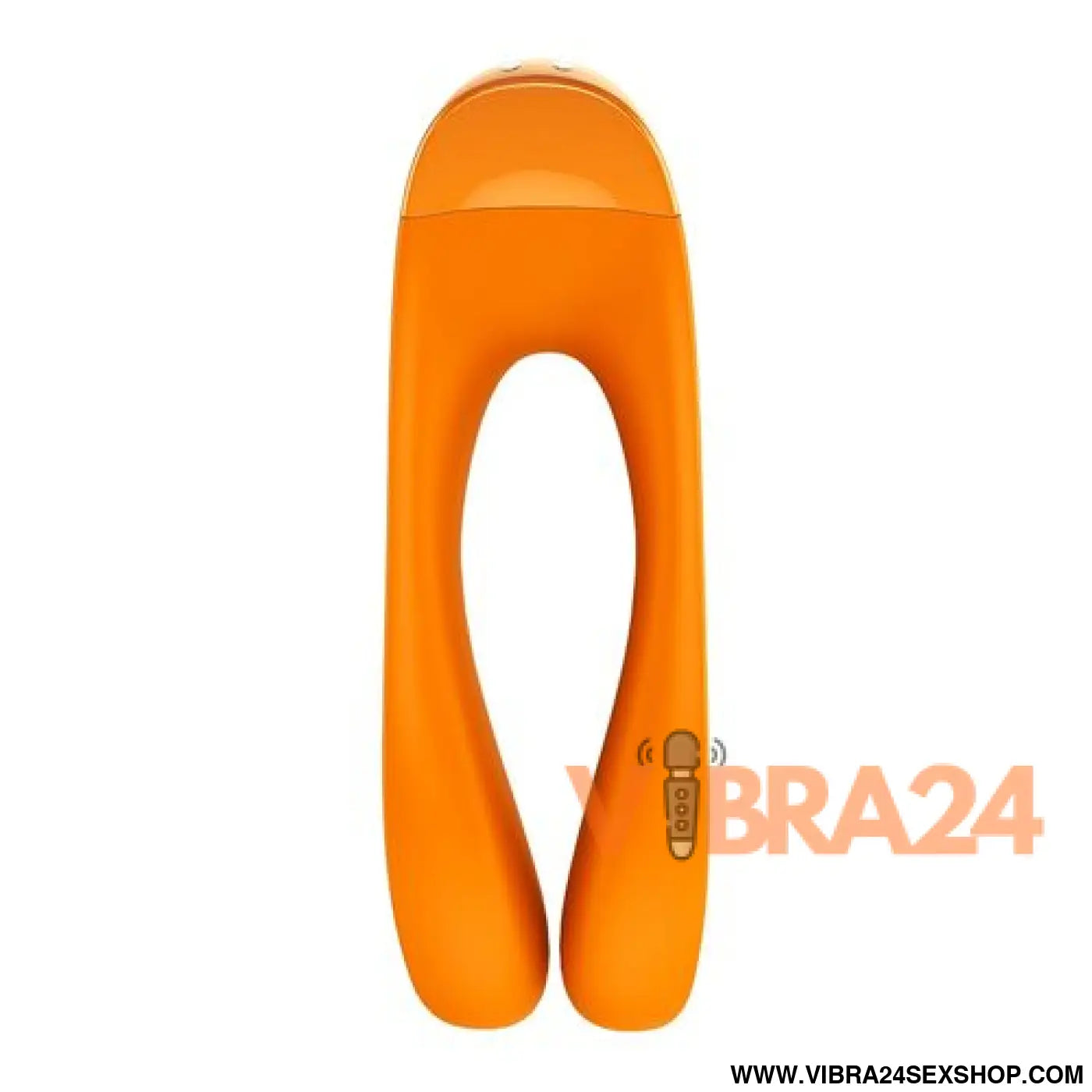 Satisfyer Vibrador de Dedo Laranja Candy Cane para Prazer Intenso