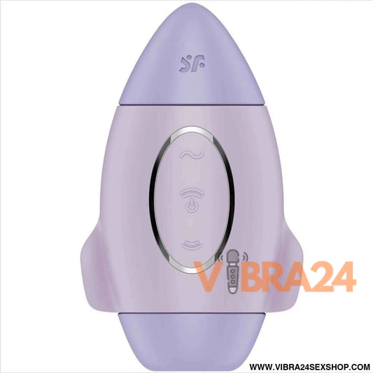 SATISFYER - VIBRADOR DE IMPULSO DUPLO PEQUENO LILAC MISSION CONTROL