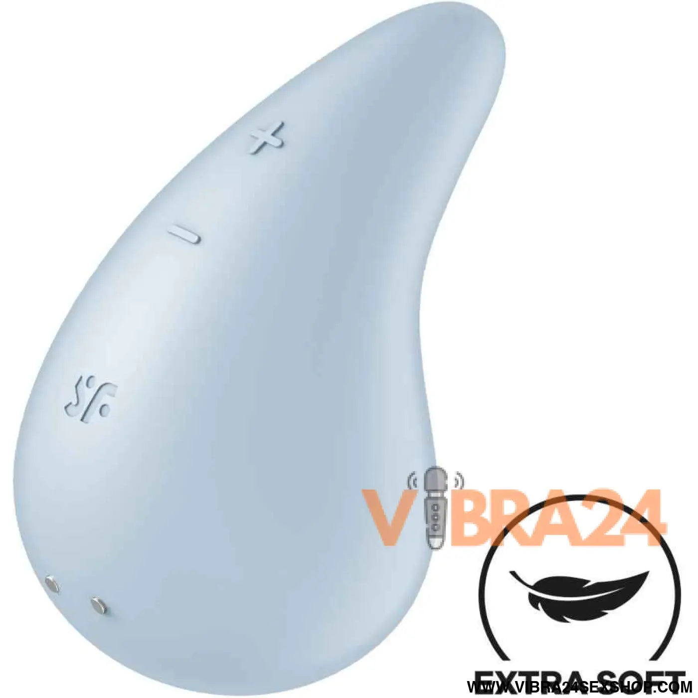 SATISFYER - VIBRADOR DEW GOTA LAY-ON AZUL