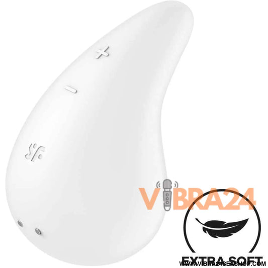 SATISFYER - VIBRADOR DEW GOTA LAY-ON BRANCO