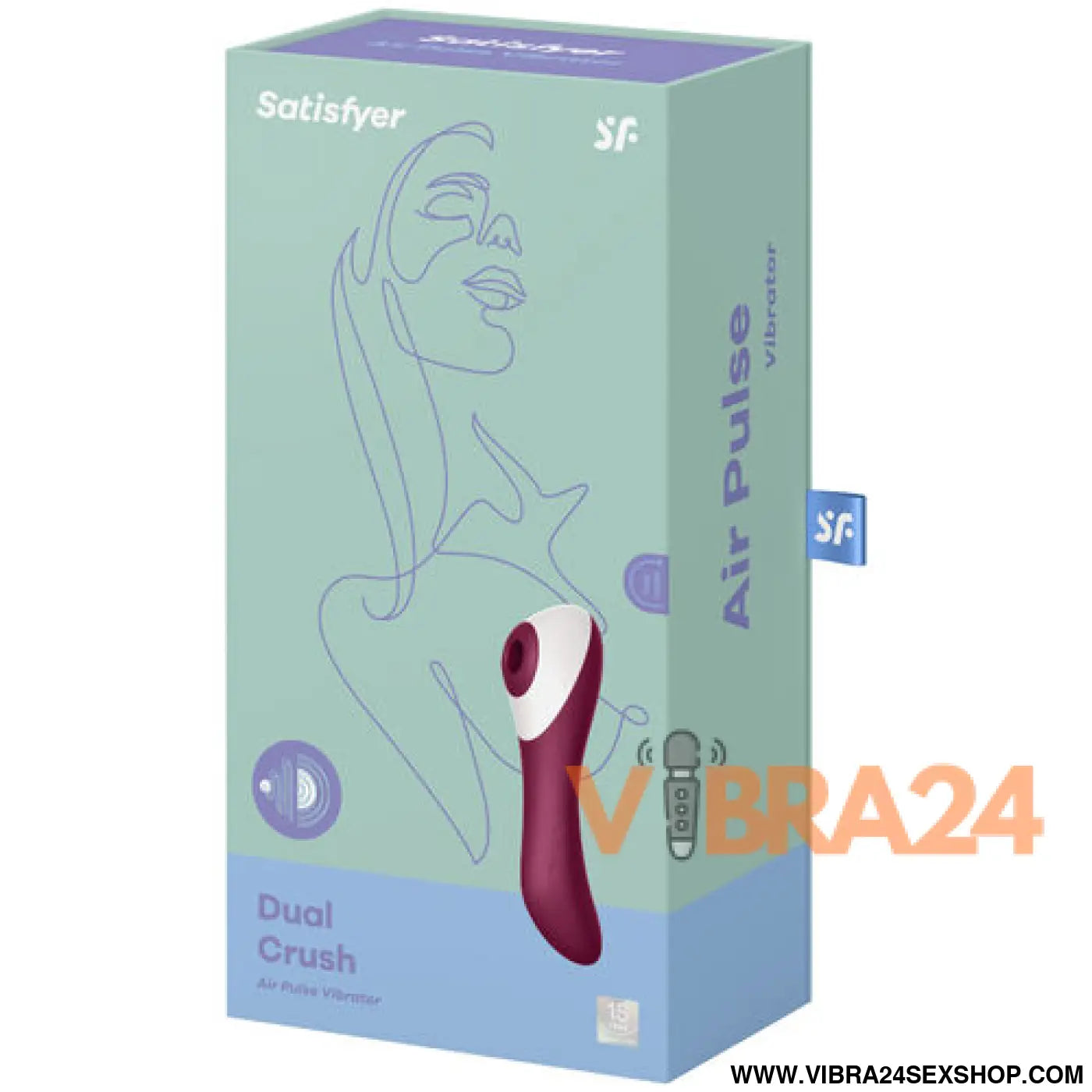 Satisfyer Vibrador Dual Crush - Pulsos de Ar para Prazer Intenso