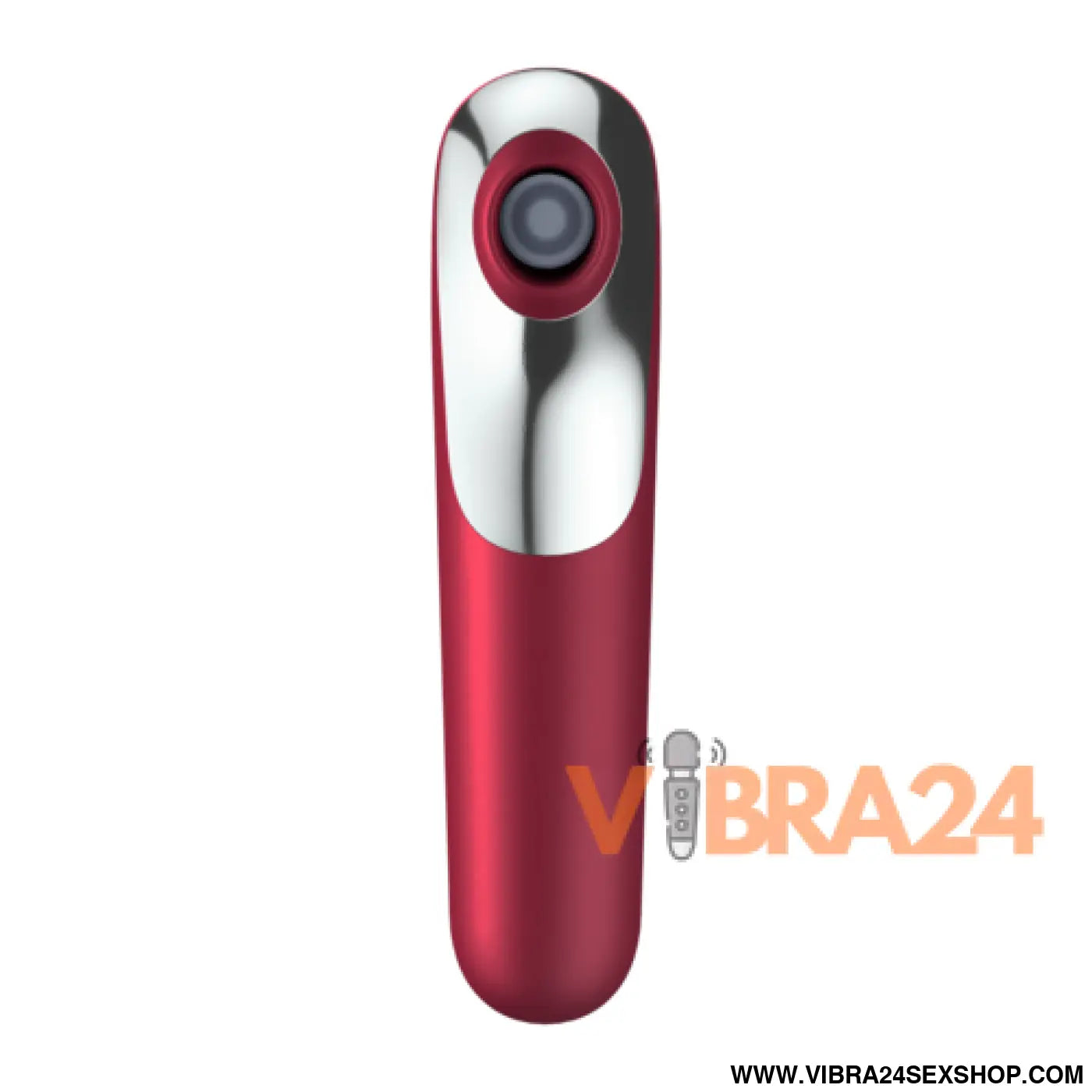 SATISFYER - Vibrador e Sugador de Clitóris Dual Love com Ar Pulsado Vermelho