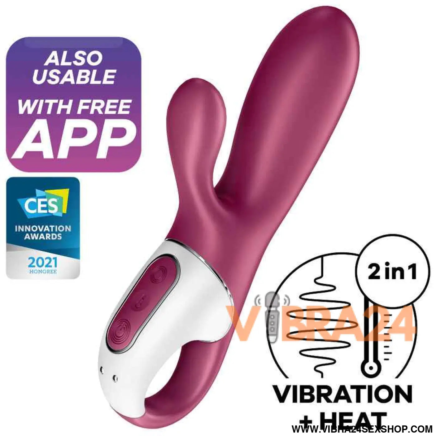SATISFYER - VIBRADOR HOT BUNNY GSPOT