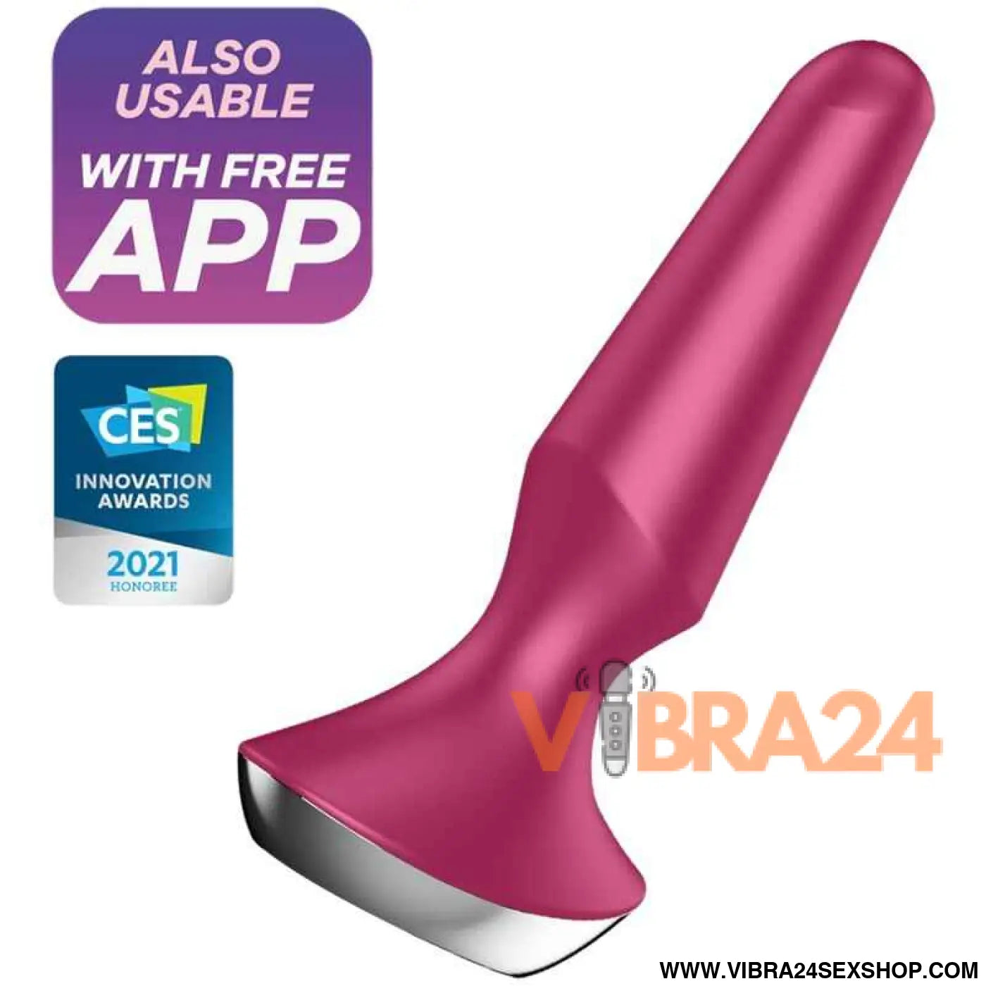 SATISFYER - VIBRADOR PLUG ILICIOUS 2 BERRY