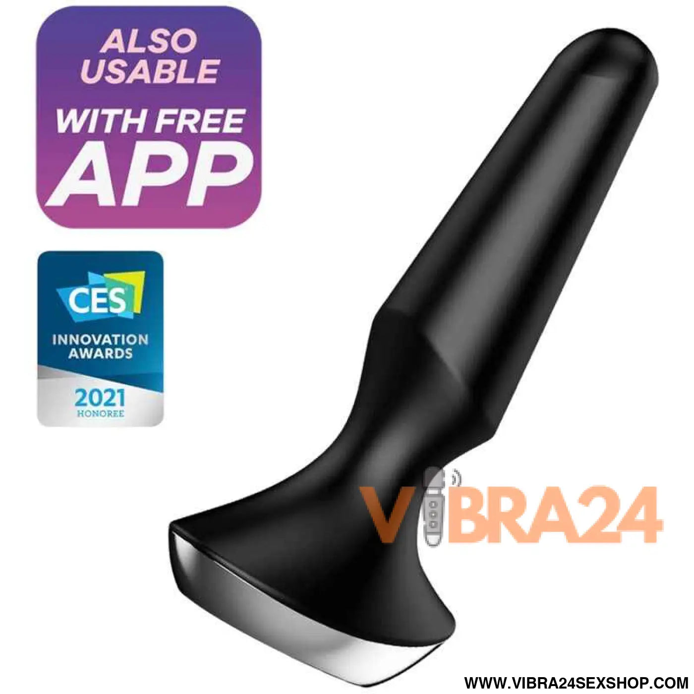 SATISFYER - VIBRADOR PLUG ILICIOUS 2 PRETO