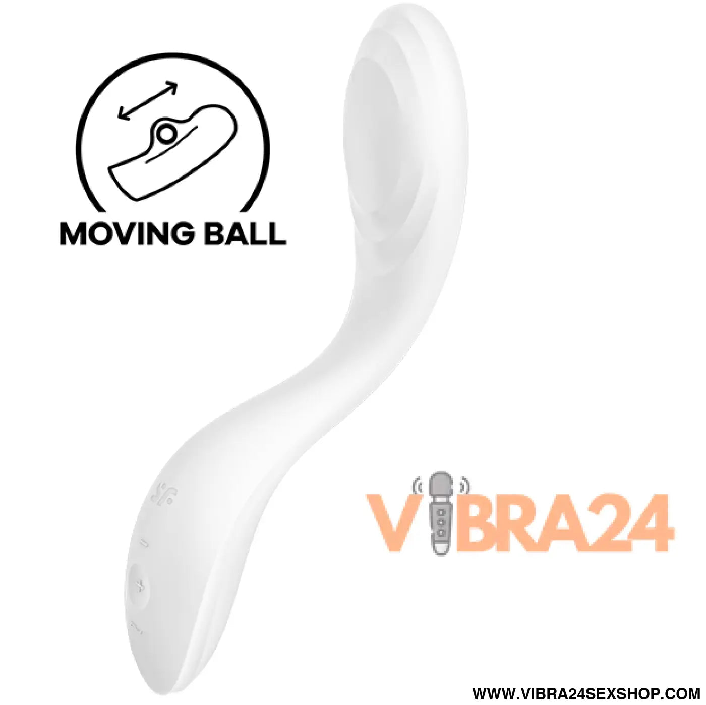 SATISFYER - VIBRADOR RRROLLING PLEASURE GSPOT BRANCO