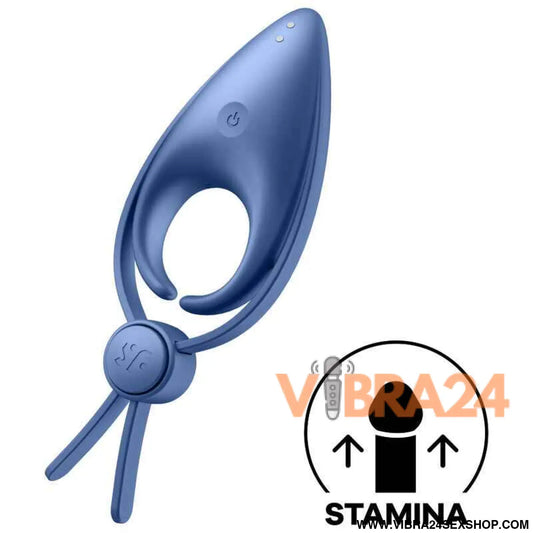 SATISFYER - VIBRADOR SNIPER RING AZUL