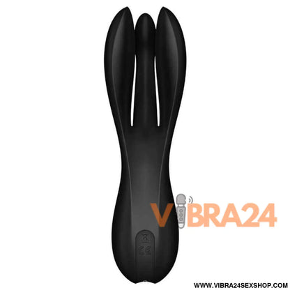 Satisfyer Vibrador Threesome 2 Preto - O Prazer Triplo que Você Merece
