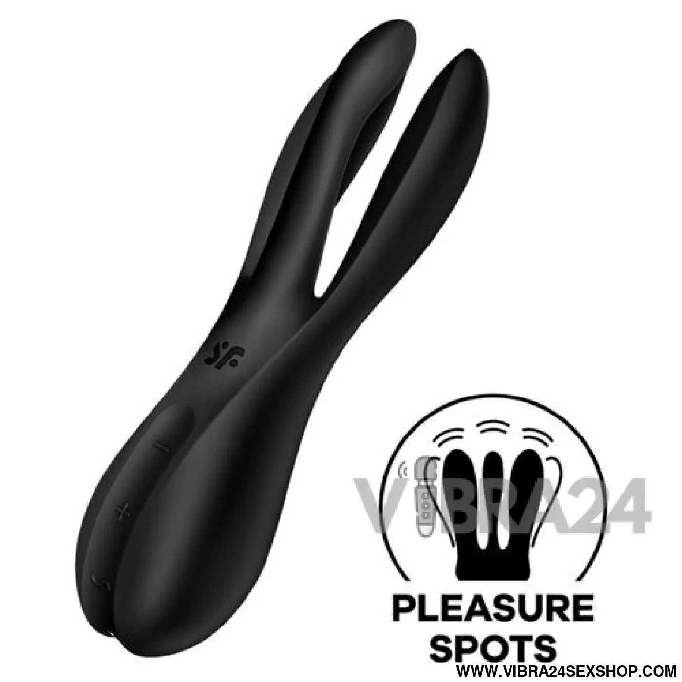Satisfyer Vibrador Threesome 2 Preto - O Prazer Triplo que Você Merece