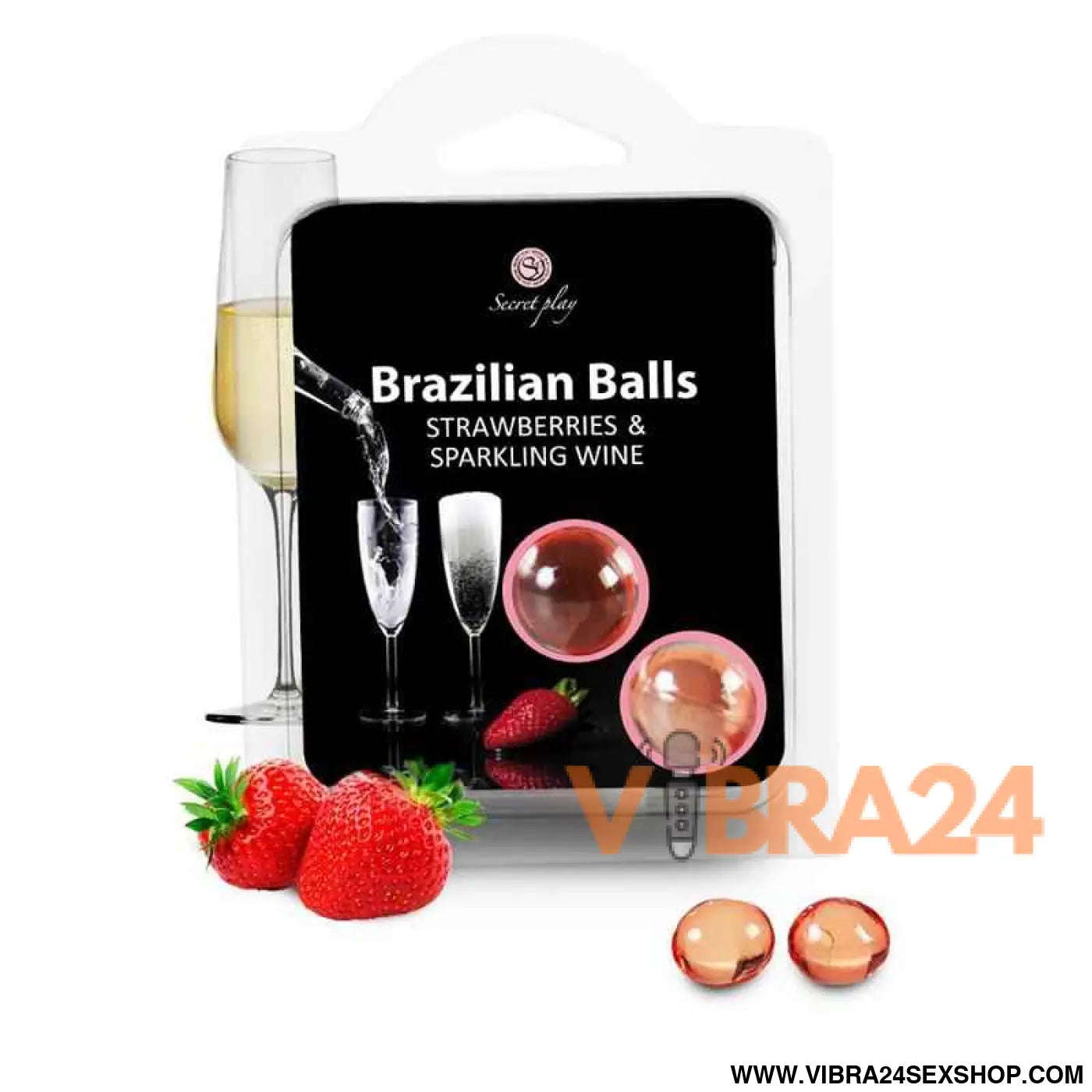 Secret Play 2 strawberry and champagne brazilian balls set