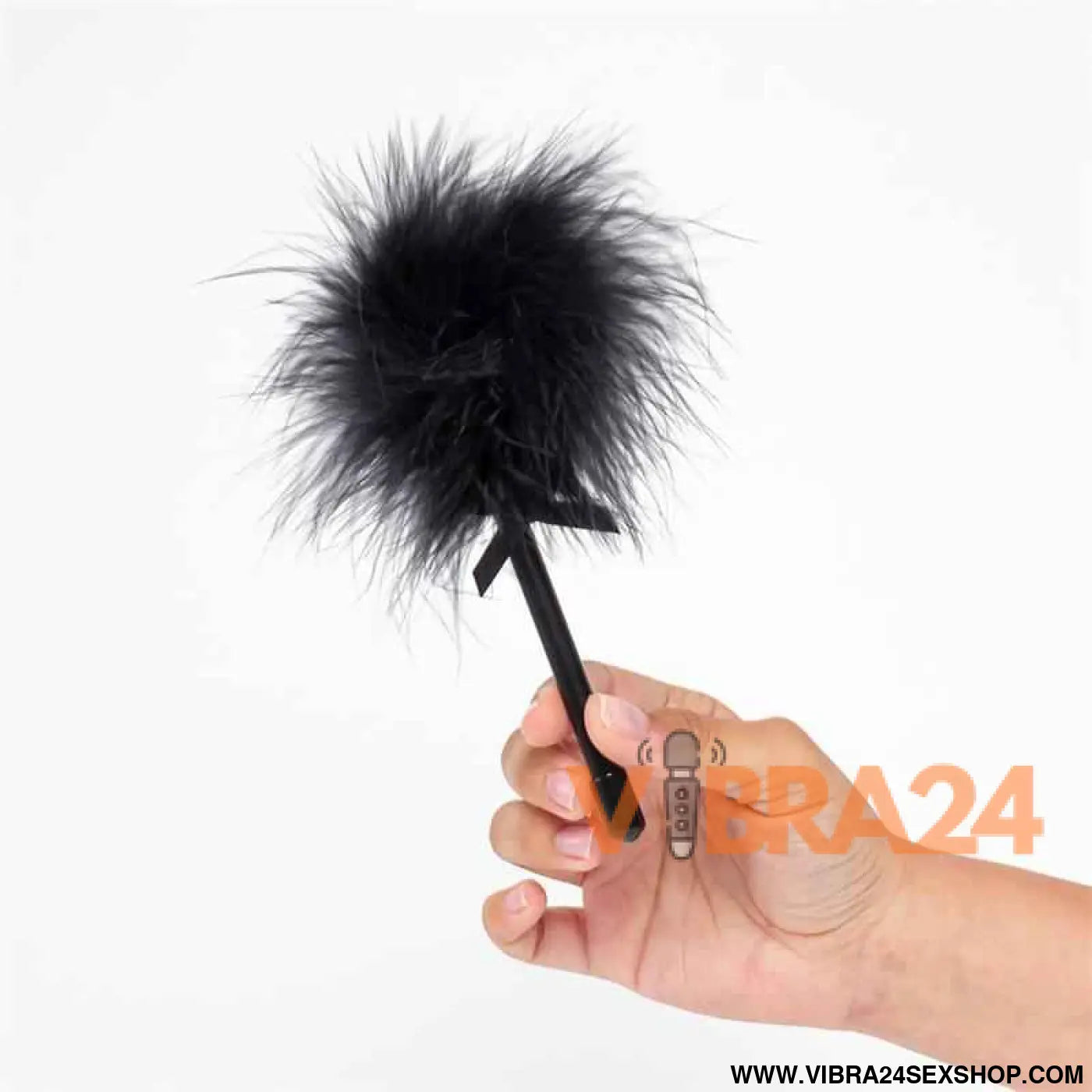 Secret Play Black Marabou Duster