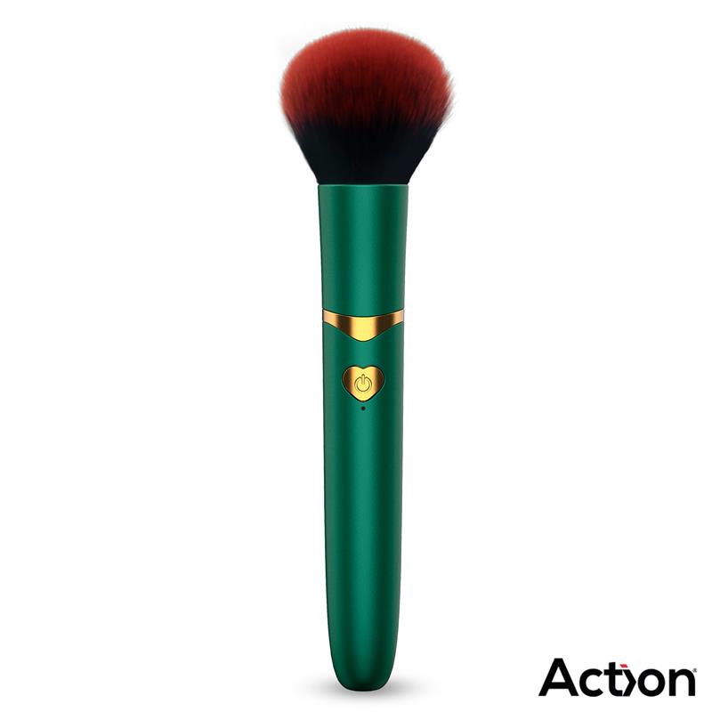 Action – Secret Vert: Pincel Vibratório Recarregável com Design Discreto e 10 Modos de Vibração