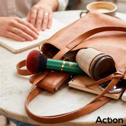 Action – Secret Vert: Pincel Vibratório Recarregável com Design Discreto e 10 Modos de Vibração