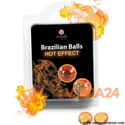 SECRETPLAY - BOLAS BRASILEIRAS EFEITO DE AQUECIMENTO 2 UNIDADES