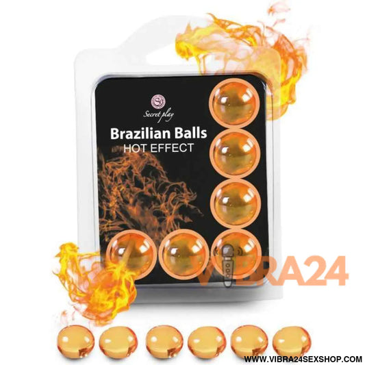 SECRETPLAY - CONJUNTO 6 BOLAS BRASILEIRAS EFEITO DE CALOR