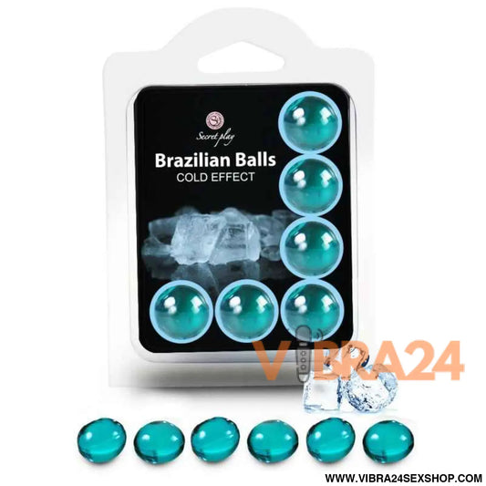 SECRETPLAY - CONJUNTO 6 BOLAS BRASILEIRAS EFEITO FRIO
