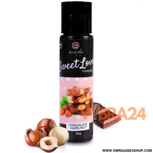 SECRETPLAY - GEL DOCE AMOR CHOCOLATE COM AVELÃ 60 ML
