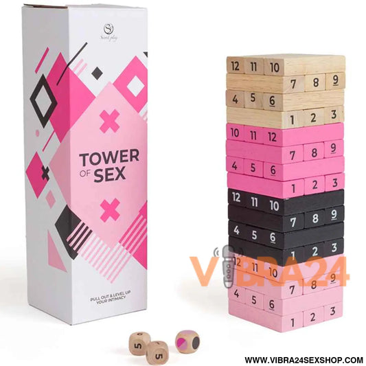 SECRETPLAY - JOGO DE MADEIRA TORRE DO SEXO
