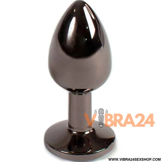 SECRETPLAY - PLUG ANAL DE GUNMETAL TAMANHO PEQUENO 7 CM