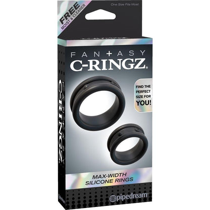 Par de anéis penianos de silicone de largura máxima