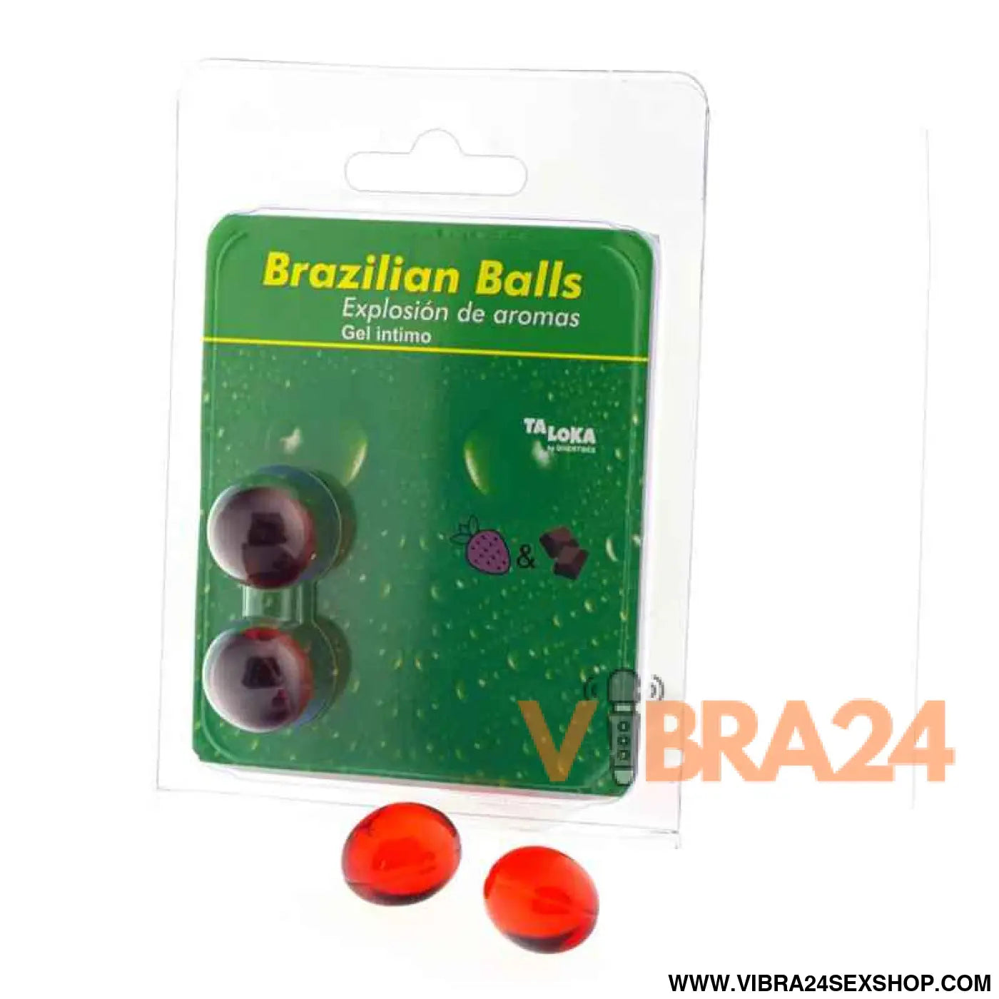 Set 2 Brazilian Balls Strawberry and Chocolate Aroma