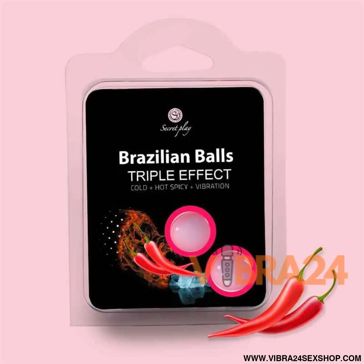 Set 2 Brazilian Balls Triple Effect (Heat Cold and Vibration)