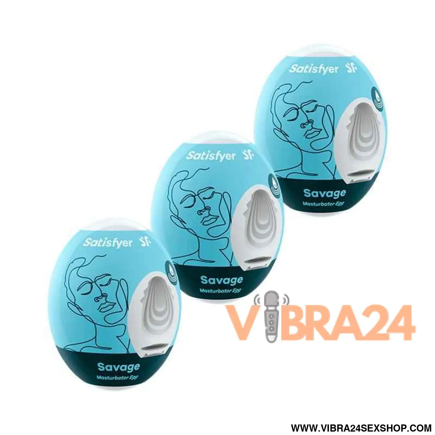 Set 3 Masturbator Egg Savage Model