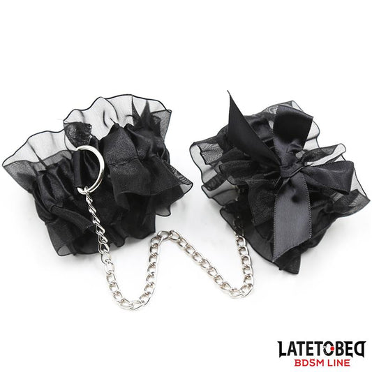 Conjunto Bondage 3 Peças Renda Seda