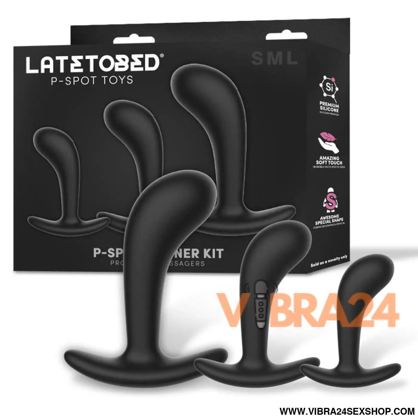 Set of 3 P-Spot Trainer Prostatic Massagers