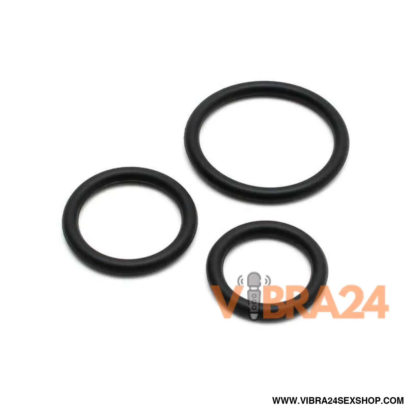 Set of 3 silicone penis rings