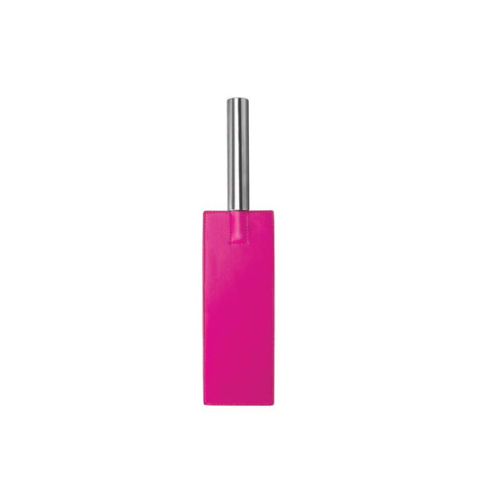 Shots Ouch! Whips and Paddles Leather Pddle Pink