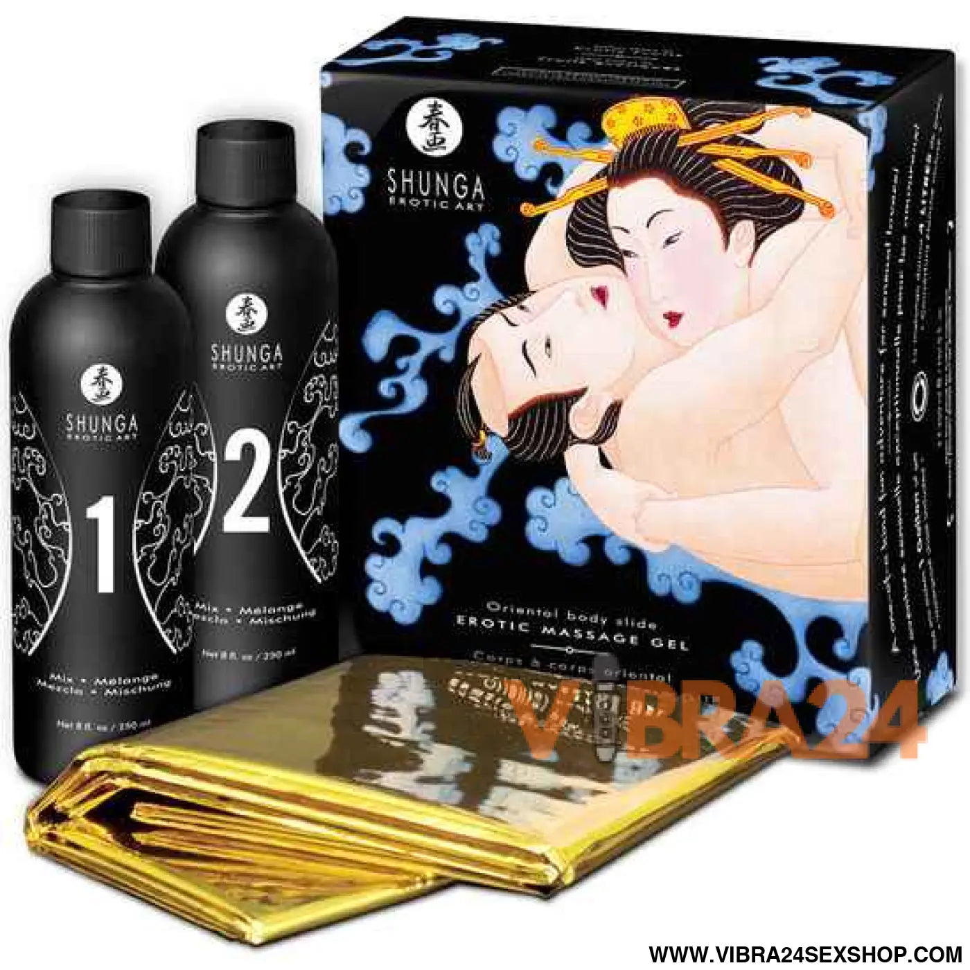 SHUNGA - GEL DE MASSAGEM ERÓTICA ORIENTAL CORPO A COM FRUTAS EXÓTICAS