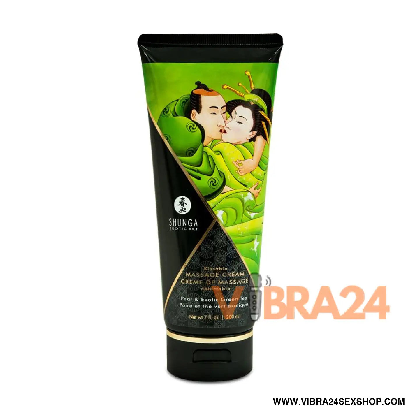 Shunga Massage Creme Green Tea